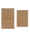 Home Weavers Classy Bathmat Rugs 2 Piece Set In Linen