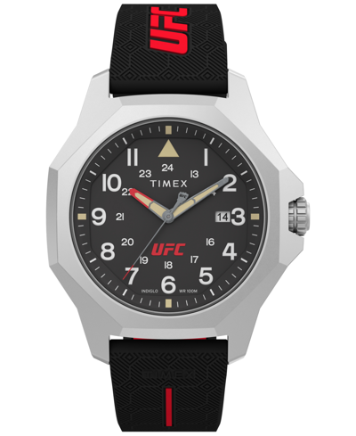 Timex Ufc Men's Reveal Analog Black Resin Watch, 41mm