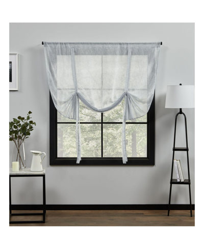 Exclusive Home Curtains Loha Light Filtering Rod Pocket Tie Up Shade, 54" X 63" In White