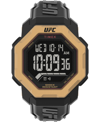 TIMEX UFC MEN'S KNOCKOUT DIGITAL BLACK POLYURETHANE WATCH, 48MM