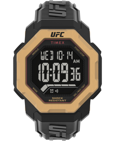 Timex Ufc Men's Knockout Digital Black Polyurethane Watch, 48mm