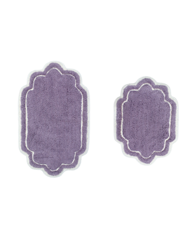 Home Weavers Allure Bathroom Rugs 2 Piece Set In Purple