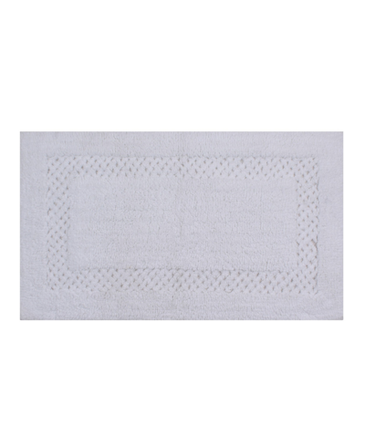 Home Weavers Classy Bath Rug, 21" X 34" In White