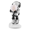 FINESSE DECOR HADFIELD TAKES THE MOON // LIGHTED ASTRONAUT- SCULPTURE // BLACK & SILVER