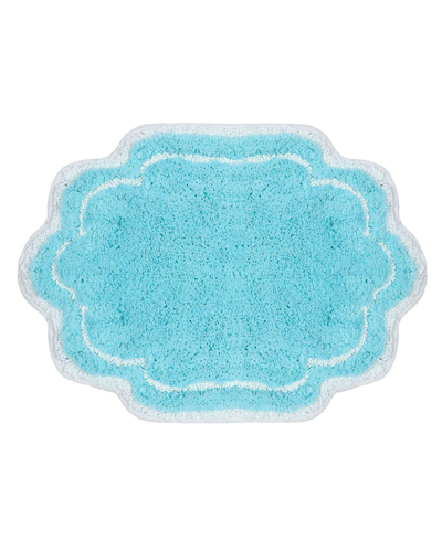 Home Weavers Allure Bathroom Rug, 17" X 24" In Turquoise