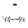 FINESSE DECOR MUNICH LED HORIZONTAL CHANDELIER // BLACK