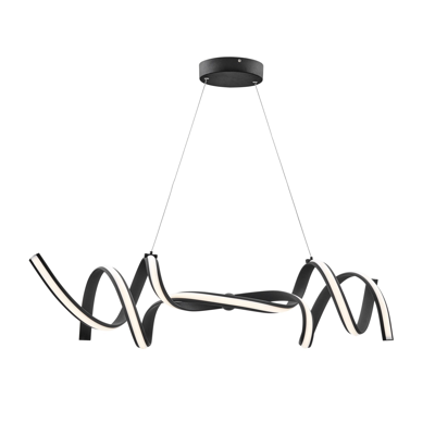 Finesse Decor Munich Led Horizontal Chandelier In Black