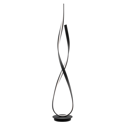Finesse Decor Matte Black Vienna Led 55in Tall Floor Lamp