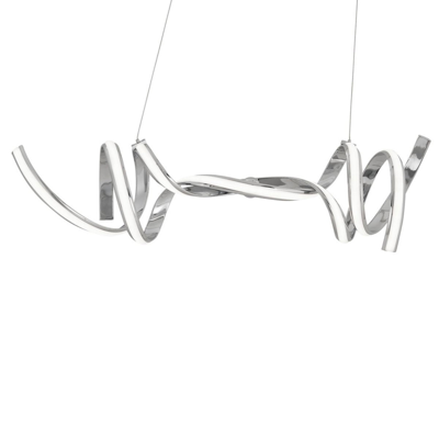 Finesse Decor Munich Led Horizontal Chandelier In Silver