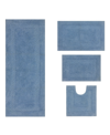 Home Weavers Classy Bathmat Rugs 4 Piece Set In Blue