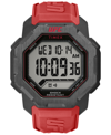 Timex Ufc Men's Knockout Digital Red Polyurethane Watch, 48mm In Red