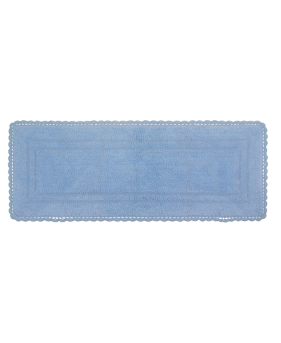 Home Weavers Casual Elegance Reversible Bath Rug, 21" X 54" In Blue