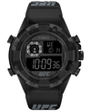 TIMEX UFC MEN'S KICK DIGITAL BLACK POLYURETHANE WATCH, 49MM