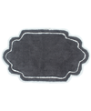 Home Weavers Allure Bathroom Rug, 24" X 40" In Dark Gray
