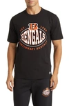 Hugo Boss Boss X Nfl Stretch Cotton Graphic T-shirt In Cincinnati Bengals Black