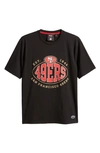 Hugo Boss Boss X Nfl Stretch Cotton Graphic T-shirt In San Francisco 49ers Black