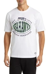 Hugo Boss Boss X Nfl Stretch Cotton Graphic T-shirt In Seattle Seahawks White