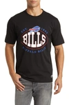 Hugo Boss Boss X Nfl Stretch Cotton Graphic T-shirt In Buffalo Bills Black