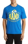 Hugo Boss Boss X Nfl Stretch-cotton T-shirt With Collaborative Branding In Rams