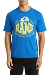 Hugo Boss Boss X Nfl Stretch Cotton Graphic T-shirt In Los Angeles Rams Bright Blue