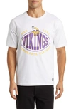 Hugo Boss Boss X Nfl Stretch-cotton T-shirt With Collaborative Branding In Vikings
