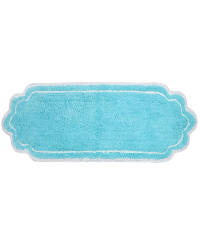 Home Weavers Allure Runner Bathroom Rug, 21" X 54" In Turquoise