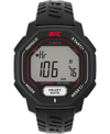 TIMEX UFC MEN'S SPARK DIGITAL BLACK POLYURETHANE WATCH, 46MM