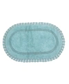 Home Weavers Hampton Crochet Reversible Bathmat Rug In Linen
