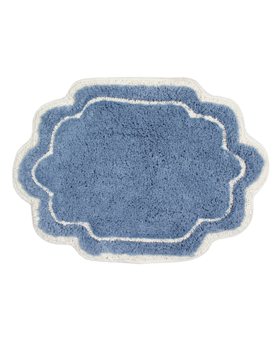 Home Weavers Allure Bathroom Rug, 17" X 24" In Blue