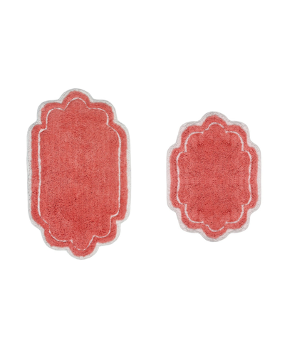 Home Weavers Allure Bathroom Rugs 2 Piece Set In Coral