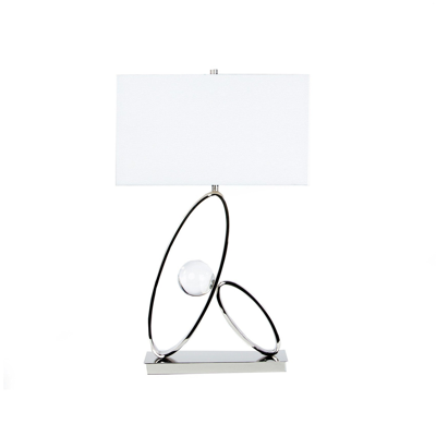 Finesse Decor Ovals In Crystal Table Lamp In Silver