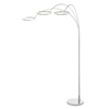 FINESSE DECOR LED THREE RING HONG KONG ARC FLOOR LAMP // CHROME, NOT DIMMABLE