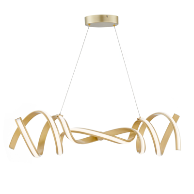 Finesse Decor Munich Led Horizontal Chandelier In Gold