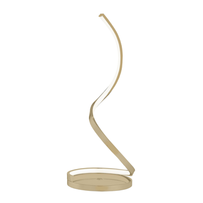 Finesse Decor Modern Spiral Integrated Led Table Lamp, Gold