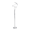 FINESSE DECOR MUNICH LED SILVER 63" FLOOR LAMP // DIMMABLE
