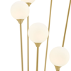 FINESSE DECOR ANECHDOCHE 6 LIGHTS GOLD AND WHITE FLOOR LAMP