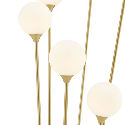Finesse Decor Anechdoche 6 Lights Gold And White Floor Lamp