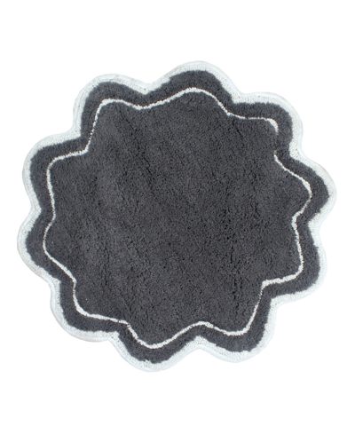 Home Weavers Allure Bathroom Rug, 30" Round In Dark Gray