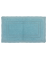 Home Weavers Opulent Reversible Bath Rug, 24" X 40" In Aqua