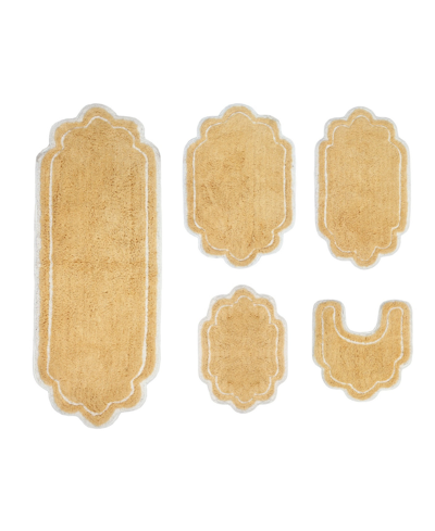 Home Weavers Allure Bathroom Rugs 5 Piece Set In Butter