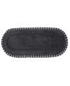 Home Weavers Hampton Crochet Reversible Bath Rug, 21" X 54" In Gray
