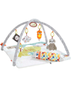 FISHER PRICE PERFECT SENSE DELUXE GYM, PLUSH INFANT PLAY MAT WITH TOYS