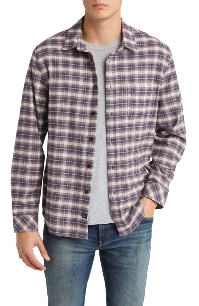 Rails Forrest Flannel Relaxed Fit Shirt In Dusk Berry Grey Melange