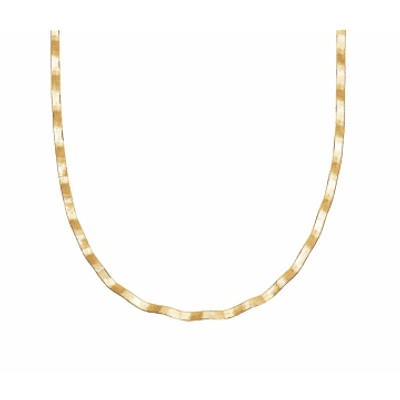 Daisy London Gold Plated Wavy Snake Necklace