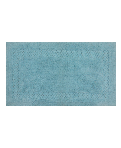 Home Weavers Classy Bath Rug, 24" X 40" In Aqua