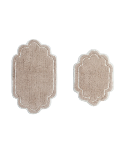 Home Weavers Allure Bathroom Rugs 2 Piece Set In Linen