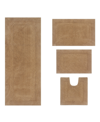 Home Weavers Classy Bathmat Rugs 4 Piece Set In Linen