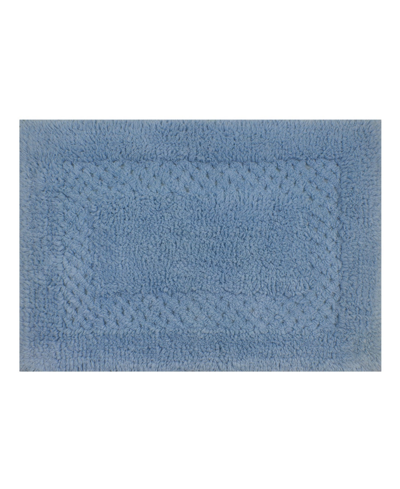 Home Weavers Classy Bath Rug, 17" X 24" In Blue