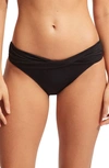 Seafolly Twist-band Hipster Swim Bikini Bottom In Black