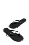 Tkees Riley Matte-leather Flip Flops In Black